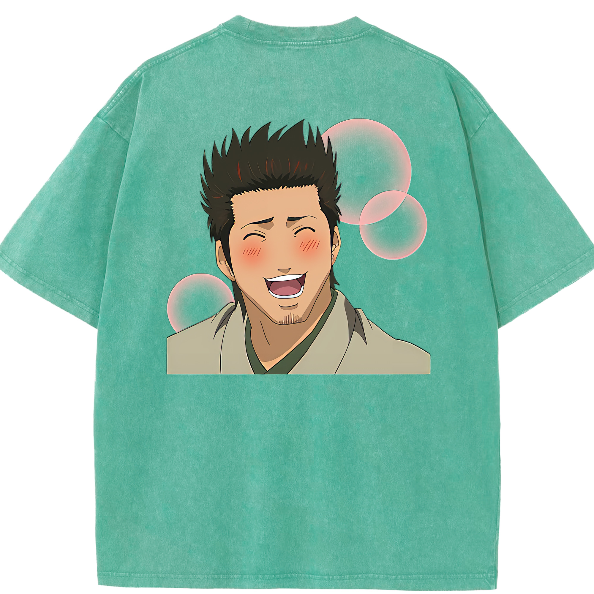 （画像用） ぎんたま 坂田銀時（さかたぎんとき） 神楽 志村新八（しむら しんぱち） GINTAMA Sakata Gintoki Kagura Shimura Shinpachi 綿100% ヴィンテージ風 半袖Tシャツ（背面プリント）